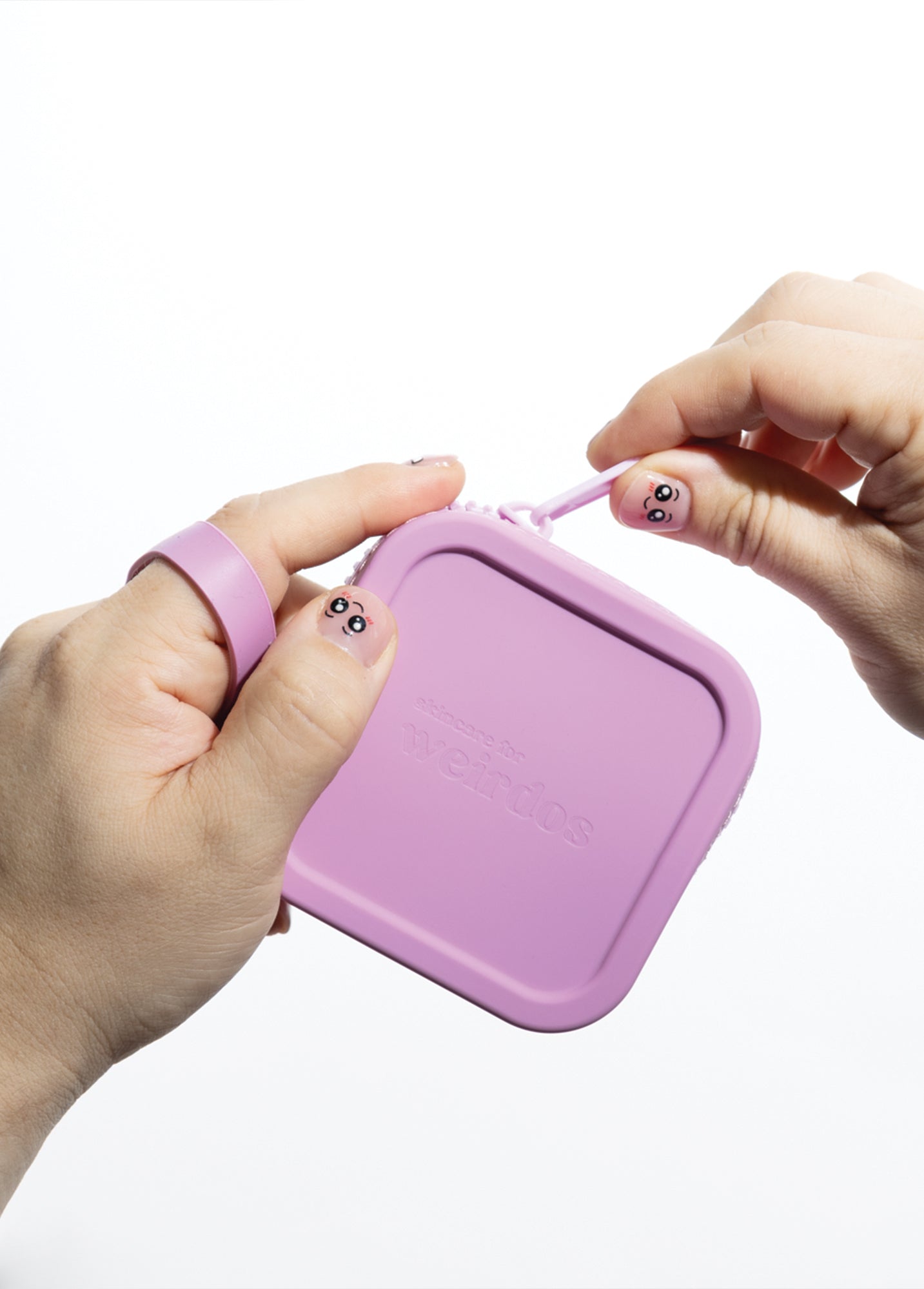 silicone zip logo pouch - Skincare for Weirdos 🇨🇦